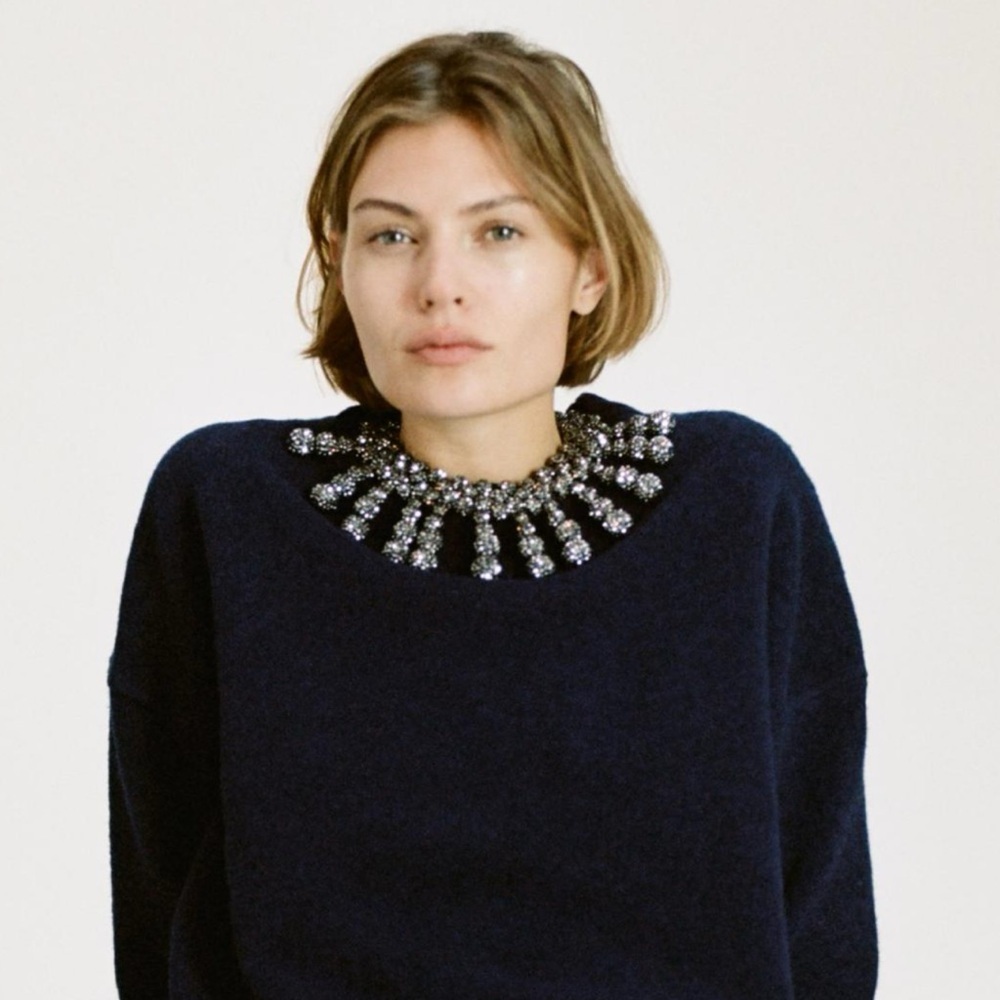NWT‎ Zara Mini Sparkly Elegant Statement Necklace